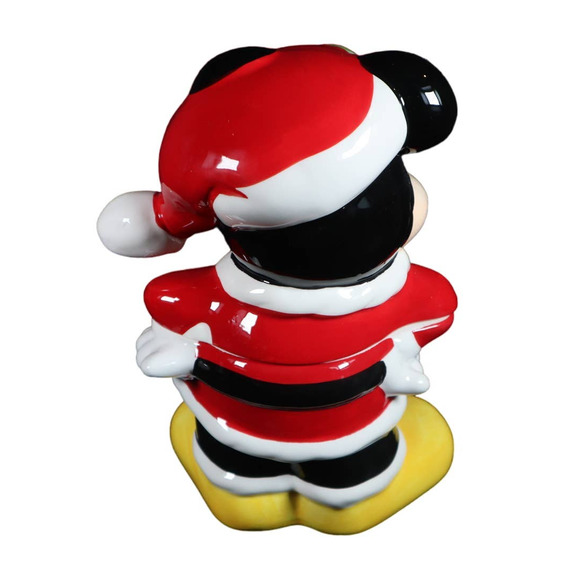 Zrike Brands Mickey Mouse Santa Christmas Canister Cookie Jar - Picture 2 of 5